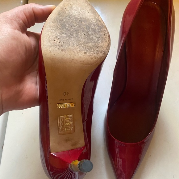 Gucci bamboo heels patent leather red - Picture 4 of 10